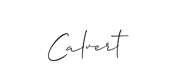 Make a beautiful signature design for name Calvert. With this signature (Allison_Script) style, you can create a handwritten signature for free. Calvert signature style 2 images and pictures png