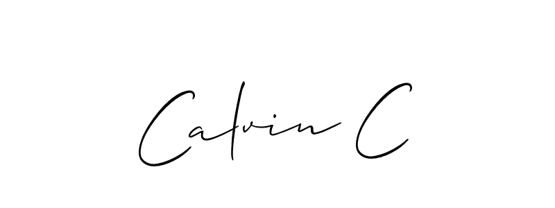 Make a short Calvin C signature style. Manage your documents anywhere anytime using Allison_Script. Create and add eSignatures, submit forms, share and send files easily. Calvin C signature style 2 images and pictures png