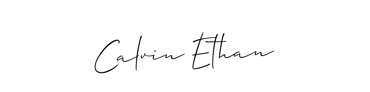 How to Draw Calvin Ethan signature style? Allison_Script is a latest design signature styles for name Calvin Ethan. Calvin Ethan signature style 2 images and pictures png