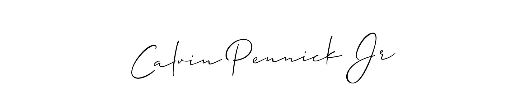 Design your own signature with our free online signature maker. With this signature software, you can create a handwritten (Allison_Script) signature for name Calvin Pennick Jr. Calvin Pennick Jr signature style 2 images and pictures png