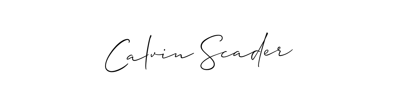 if you are searching for the best signature style for your name Calvin Scader. so please give up your signature search. here we have designed multiple signature styles  using Allison_Script. Calvin Scader signature style 2 images and pictures png
