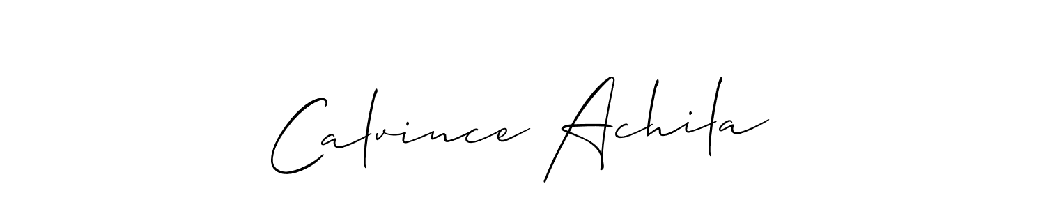 Best and Professional Signature Style for Calvince Achila. Allison_Script Best Signature Style Collection. Calvince Achila signature style 2 images and pictures png