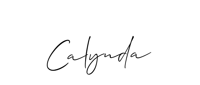 How to make Calynda name signature. Use Allison_Script style for creating short signs online. This is the latest handwritten sign. Calynda signature style 2 images and pictures png