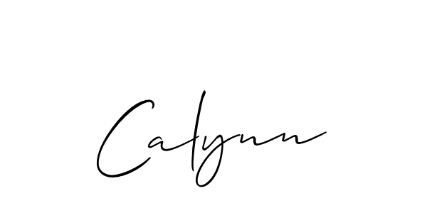How to Draw Calynn signature style? Allison_Script is a latest design signature styles for name Calynn. Calynn signature style 2 images and pictures png