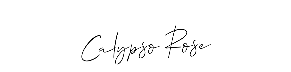 Similarly Allison_Script is the best handwritten signature design. Signature creator online .You can use it as an online autograph creator for name Calypso Rose. Calypso Rose signature style 2 images and pictures png