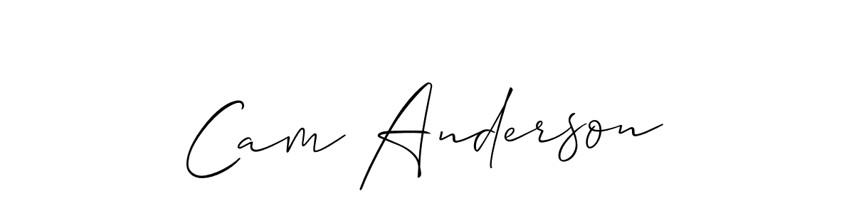 How to make Cam Anderson signature? Allison_Script is a professional autograph style. Create handwritten signature for Cam Anderson name. Cam Anderson signature style 2 images and pictures png