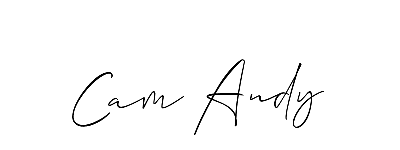 How to make Cam Andy signature? Allison_Script is a professional autograph style. Create handwritten signature for Cam Andy name. Cam Andy signature style 2 images and pictures png