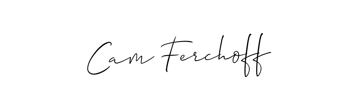 Design your own signature with our free online signature maker. With this signature software, you can create a handwritten (Allison_Script) signature for name Cam Ferchoff. Cam Ferchoff signature style 2 images and pictures png