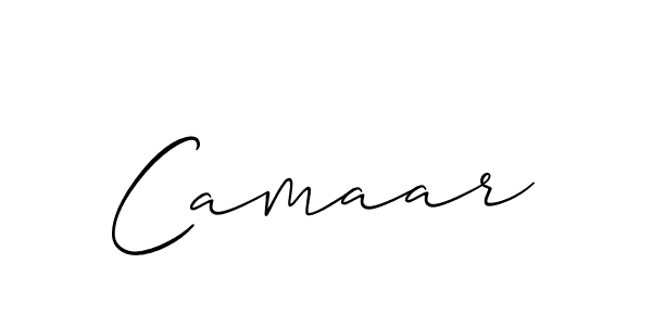 Create a beautiful signature design for name Camaar. With this signature (Allison_Script) fonts, you can make a handwritten signature for free. Camaar signature style 2 images and pictures png