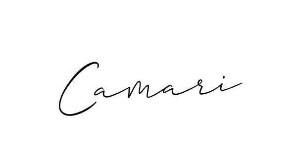 Also we have Camari name is the best signature style. Create professional handwritten signature collection using Allison_Script autograph style. Camari signature style 2 images and pictures png