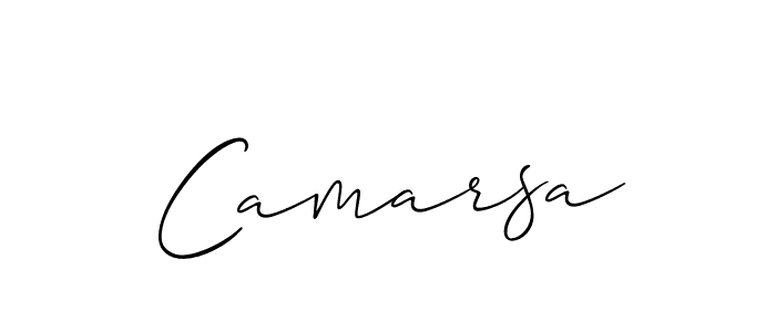 Use a signature maker to create a handwritten signature online. With this signature software, you can design (Allison_Script) your own signature for name Camarsa. Camarsa signature style 2 images and pictures png