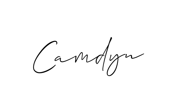 Best and Professional Signature Style for Camdyn. Allison_Script Best Signature Style Collection. Camdyn signature style 2 images and pictures png