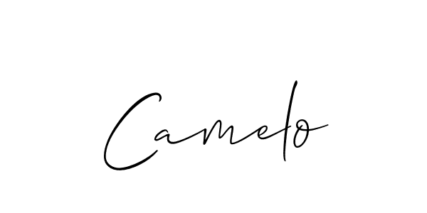 Create a beautiful signature design for name Camelo. With this signature (Allison_Script) fonts, you can make a handwritten signature for free. Camelo signature style 2 images and pictures png