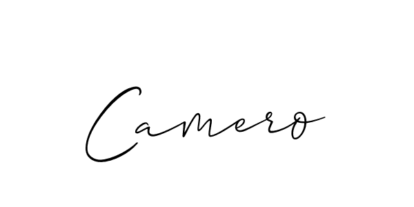 It looks lik you need a new signature style for name Camero. Design unique handwritten (Allison_Script) signature with our free signature maker in just a few clicks. Camero signature style 2 images and pictures png