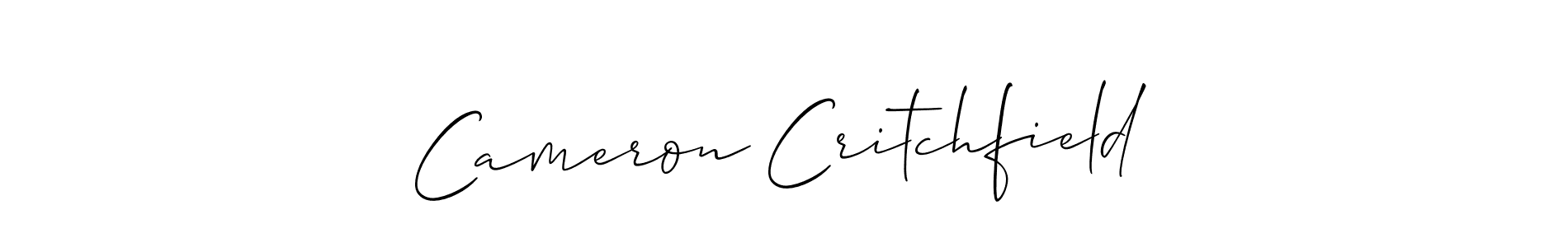 Also You can easily find your signature by using the search form. We will create Cameron Critchfield name handwritten signature images for you free of cost using Allison_Script sign style. Cameron Critchfield signature style 2 images and pictures png