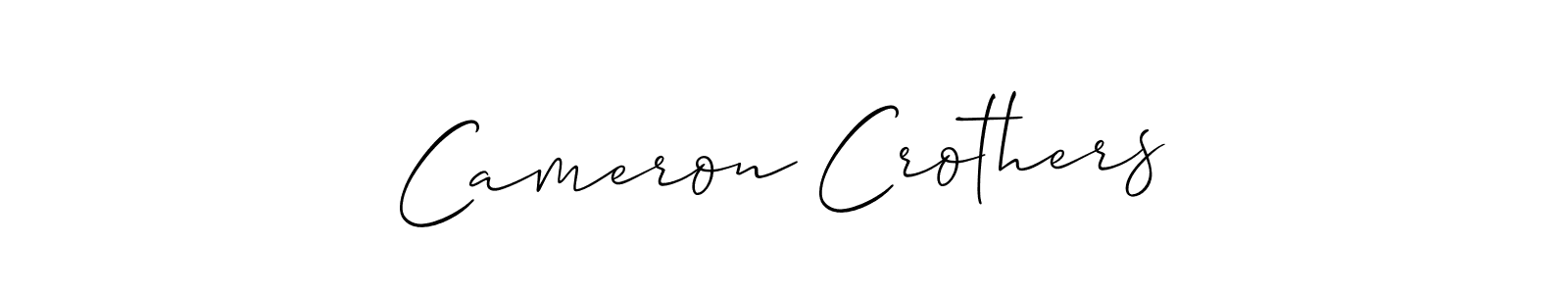 Make a short Cameron Crothers signature style. Manage your documents anywhere anytime using Allison_Script. Create and add eSignatures, submit forms, share and send files easily. Cameron Crothers signature style 2 images and pictures png