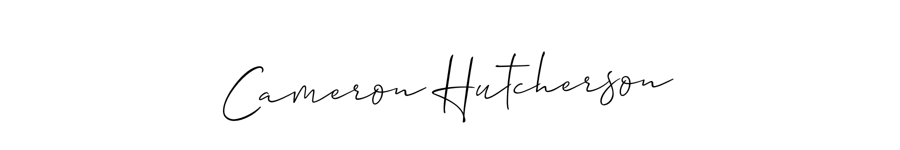 Use a signature maker to create a handwritten signature online. With this signature software, you can design (Allison_Script) your own signature for name Cameron Hutcherson. Cameron Hutcherson signature style 2 images and pictures png