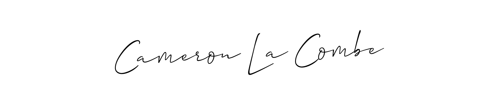 Create a beautiful signature design for name Cameron La Combe. With this signature (Allison_Script) fonts, you can make a handwritten signature for free. Cameron La Combe signature style 2 images and pictures png