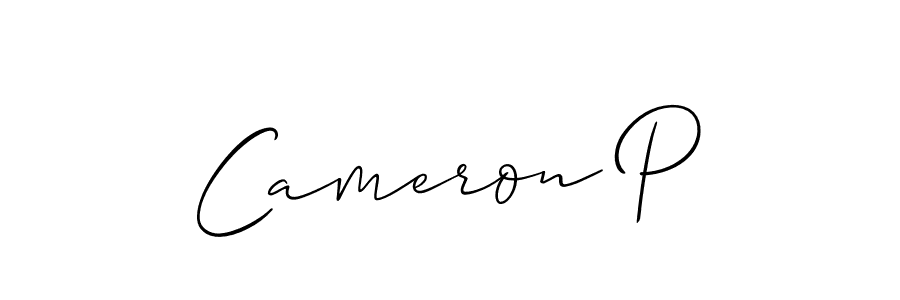 if you are searching for the best signature style for your name Cameron P. so please give up your signature search. here we have designed multiple signature styles  using Allison_Script. Cameron P signature style 2 images and pictures png