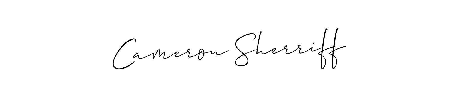 Also You can easily find your signature by using the search form. We will create Cameron Sherriff name handwritten signature images for you free of cost using Allison_Script sign style. Cameron Sherriff signature style 2 images and pictures png