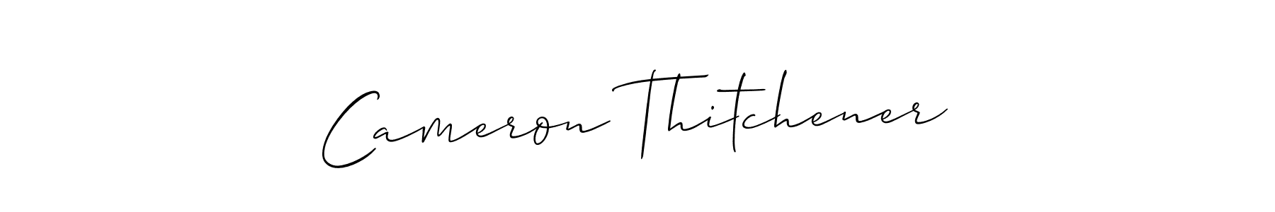 Similarly Allison_Script is the best handwritten signature design. Signature creator online .You can use it as an online autograph creator for name Cameron Thitchener. Cameron Thitchener signature style 2 images and pictures png