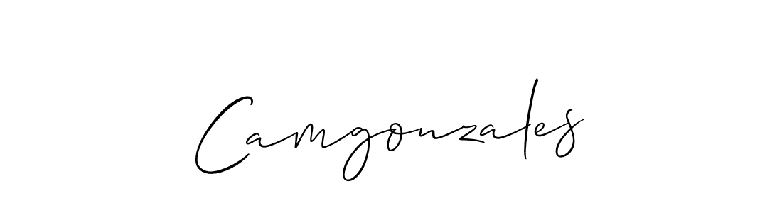 How to make Camgonzales name signature. Use Allison_Script style for creating short signs online. This is the latest handwritten sign. Camgonzales signature style 2 images and pictures png