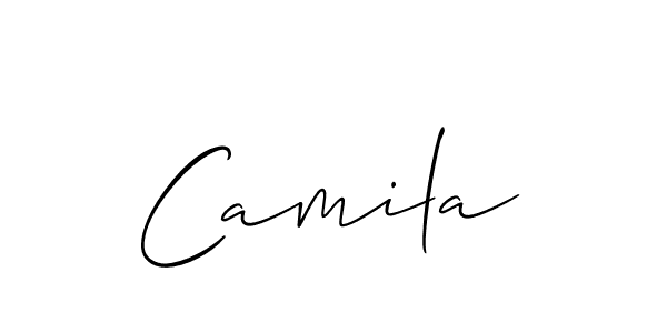 How to make Camila name signature. Use Allison_Script style for creating short signs online. This is the latest handwritten sign. Camila signature style 2 images and pictures png