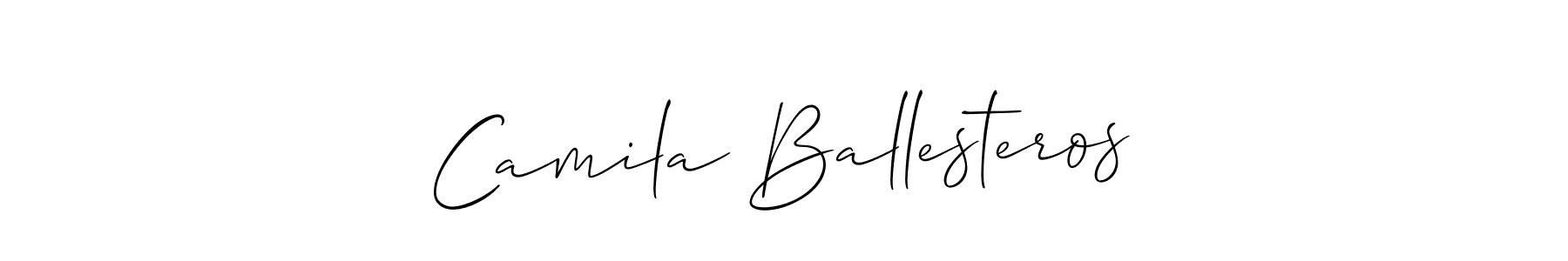 How to make Camila Ballesteros signature? Allison_Script is a professional autograph style. Create handwritten signature for Camila Ballesteros name. Camila Ballesteros signature style 2 images and pictures png