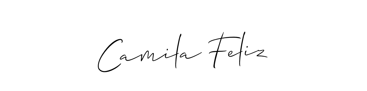 Best and Professional Signature Style for Camila Feliz. Allison_Script Best Signature Style Collection. Camila Feliz signature style 2 images and pictures png