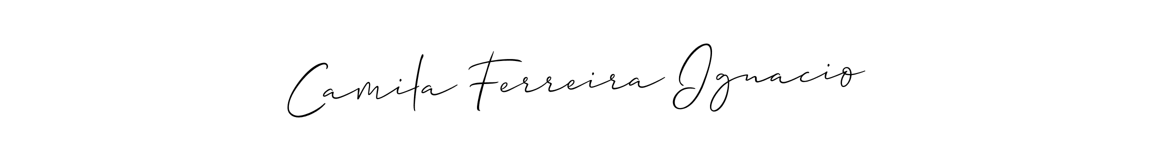 Check out images of Autograph of Camila Ferreira Ignacio name. Actor Camila Ferreira Ignacio Signature Style. Allison_Script is a professional sign style online. Camila Ferreira Ignacio signature style 2 images and pictures png