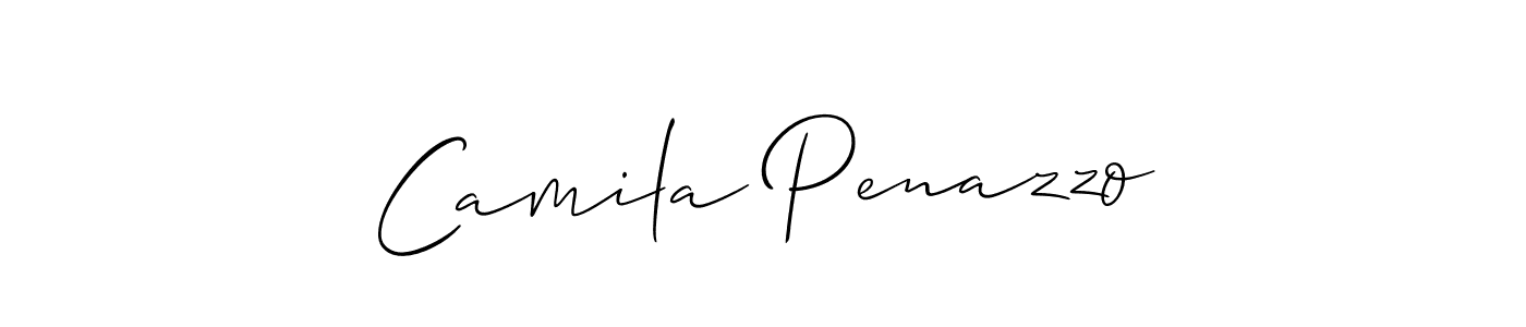 Camila Penazzo stylish signature style. Best Handwritten Sign (Allison_Script) for my name. Handwritten Signature Collection Ideas for my name Camila Penazzo. Camila Penazzo signature style 2 images and pictures png