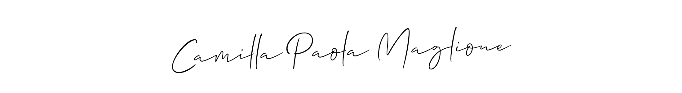 Once you've used our free online signature maker to create your best signature Allison_Script style, it's time to enjoy all of the benefits that Camilla Paola Maglione name signing documents. Camilla Paola Maglione signature style 2 images and pictures png