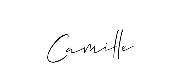 Design your own signature with our free online signature maker. With this signature software, you can create a handwritten (Allison_Script) signature for name Camille. Camille signature style 2 images and pictures png