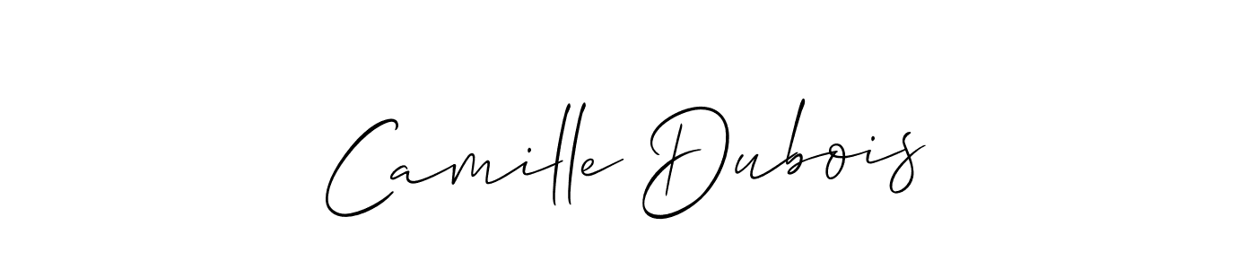 Design your own signature with our free online signature maker. With this signature software, you can create a handwritten (Allison_Script) signature for name Camille Dubois. Camille Dubois signature style 2 images and pictures png