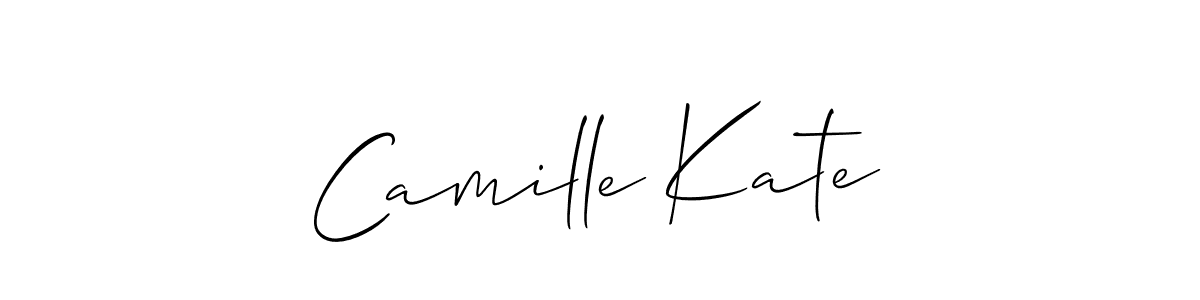 Allison_Script is a professional signature style that is perfect for those who want to add a touch of class to their signature. It is also a great choice for those who want to make their signature more unique. Get Camille Kate name to fancy signature for free. Camille Kate signature style 2 images and pictures png