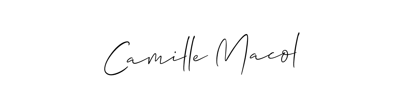 Check out images of Autograph of Camille Macol name. Actor Camille Macol Signature Style. Allison_Script is a professional sign style online. Camille Macol signature style 2 images and pictures png