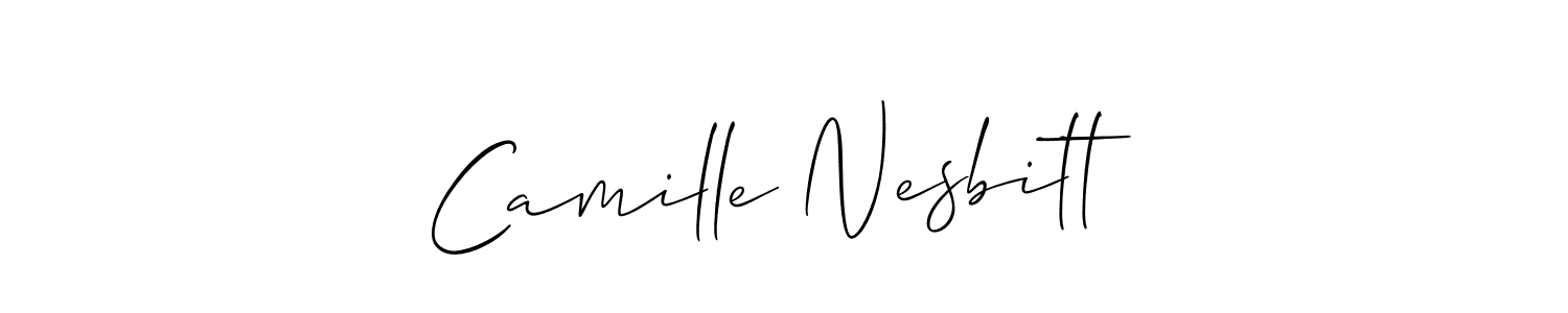 Design your own signature with our free online signature maker. With this signature software, you can create a handwritten (Allison_Script) signature for name Camille Nesbitt. Camille Nesbitt signature style 2 images and pictures png