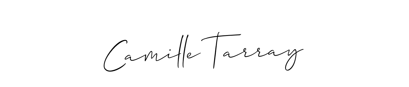 It looks lik you need a new signature style for name Camille Tarray. Design unique handwritten (Allison_Script) signature with our free signature maker in just a few clicks. Camille Tarray signature style 2 images and pictures png