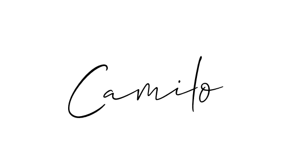 Also we have Camilo name is the best signature style. Create professional handwritten signature collection using Allison_Script autograph style. Camilo signature style 2 images and pictures png