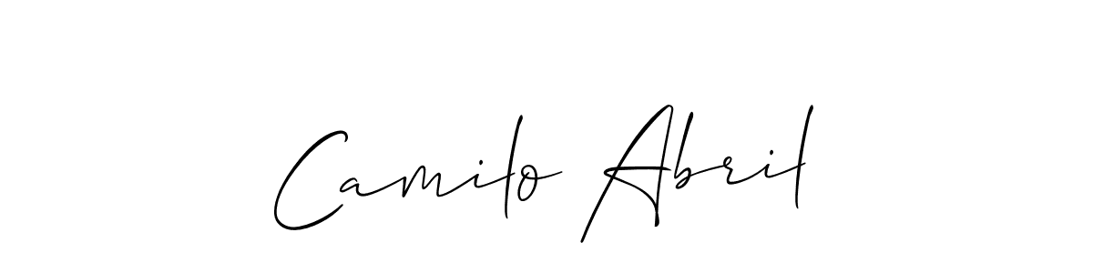 Best and Professional Signature Style for Camilo Abril. Allison_Script Best Signature Style Collection. Camilo Abril signature style 2 images and pictures png