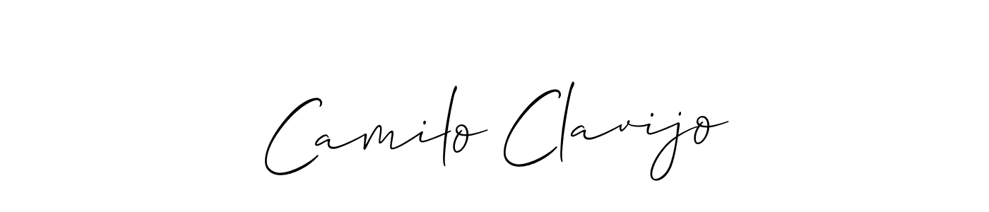 The best way (Allison_Script) to make a short signature is to pick only two or three words in your name. The name Camilo Clavijo include a total of six letters. For converting this name. Camilo Clavijo signature style 2 images and pictures png