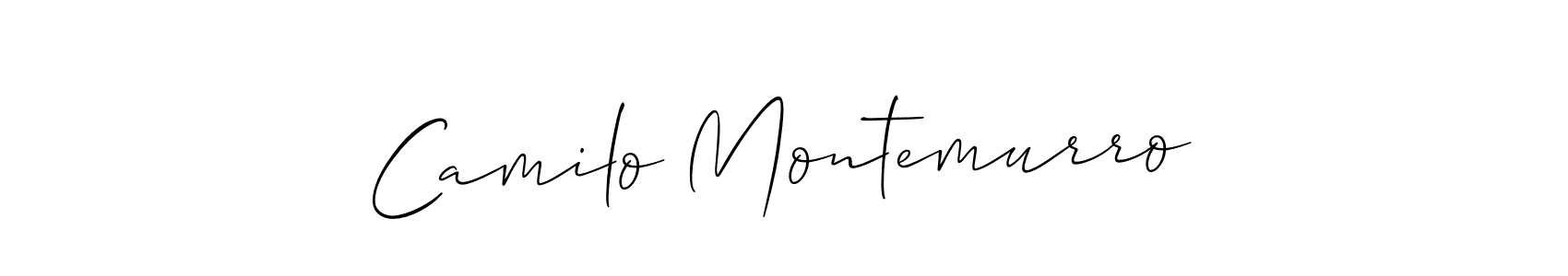 Make a short Camilo Montemurro signature style. Manage your documents anywhere anytime using Allison_Script. Create and add eSignatures, submit forms, share and send files easily. Camilo Montemurro signature style 2 images and pictures png