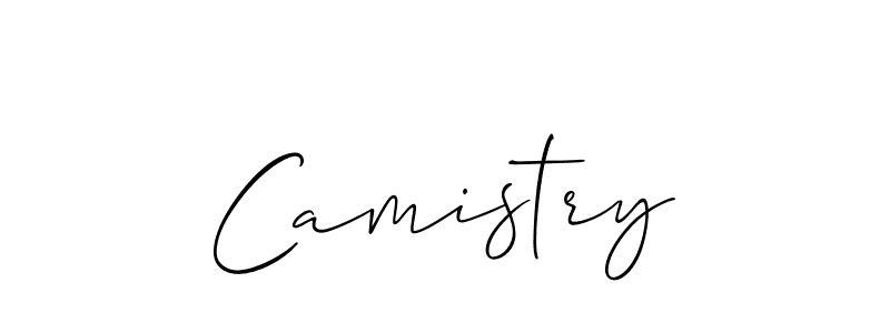 Create a beautiful signature design for name Camistry. With this signature (Allison_Script) fonts, you can make a handwritten signature for free. Camistry signature style 2 images and pictures png