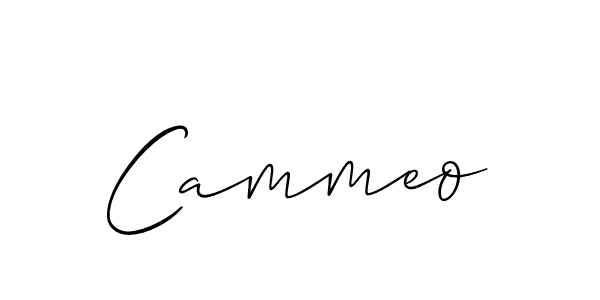 Use a signature maker to create a handwritten signature online. With this signature software, you can design (Allison_Script) your own signature for name Cammeo. Cammeo signature style 2 images and pictures png