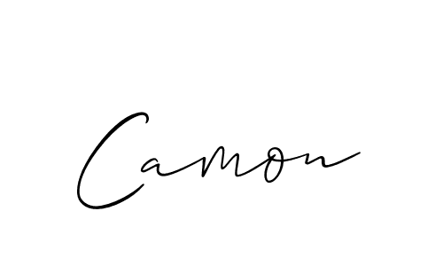 You should practise on your own different ways (Allison_Script) to write your name (Camon) in signature. don't let someone else do it for you. Camon signature style 2 images and pictures png