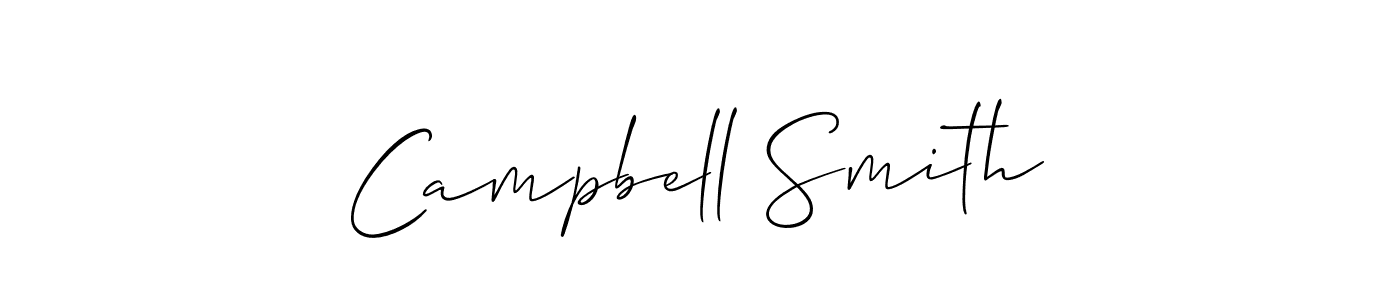 Design your own signature with our free online signature maker. With this signature software, you can create a handwritten (Allison_Script) signature for name Campbell Smith. Campbell Smith signature style 2 images and pictures png