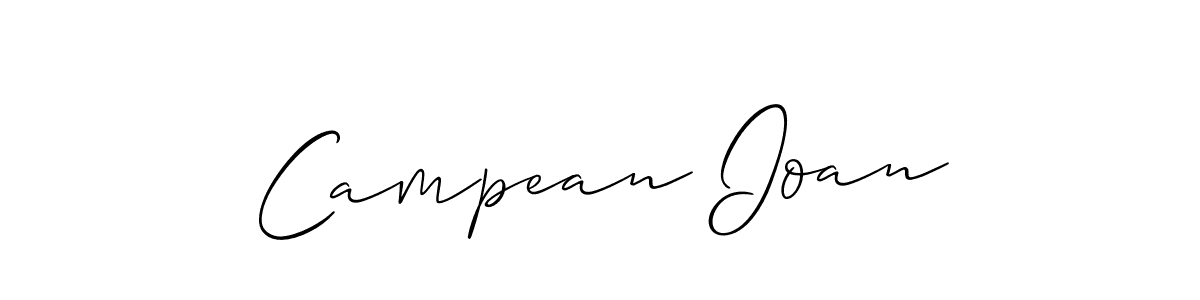 How to make Campean Ioan signature? Allison_Script is a professional autograph style. Create handwritten signature for Campean Ioan name. Campean Ioan signature style 2 images and pictures png
