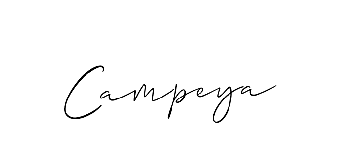 Create a beautiful signature design for name Campeya. With this signature (Allison_Script) fonts, you can make a handwritten signature for free. Campeya signature style 2 images and pictures png