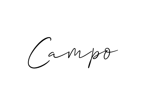 Campo stylish signature style. Best Handwritten Sign (Allison_Script) for my name. Handwritten Signature Collection Ideas for my name Campo. Campo signature style 2 images and pictures png