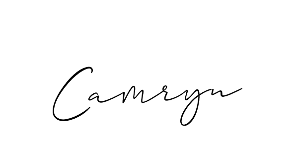 How to make Camryn signature? Allison_Script is a professional autograph style. Create handwritten signature for Camryn name. Camryn signature style 2 images and pictures png